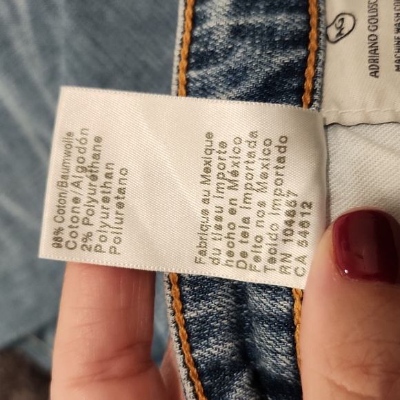 AG "the Isabelle" high rise straight crop jeans size 27, new with tags! - Picture 9 of 16